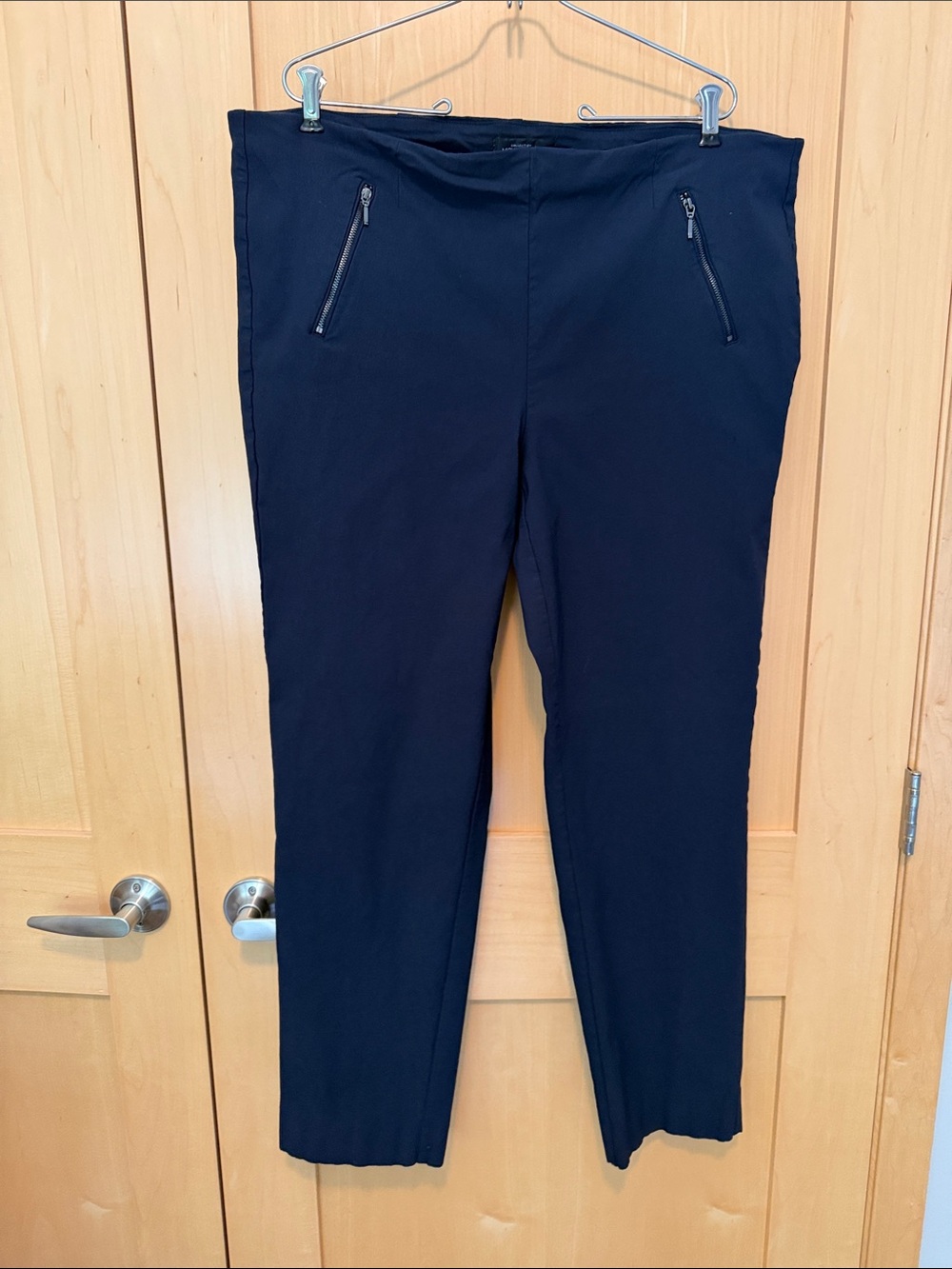 Michel Studio Alex Straight Leg Zipper Detail pants